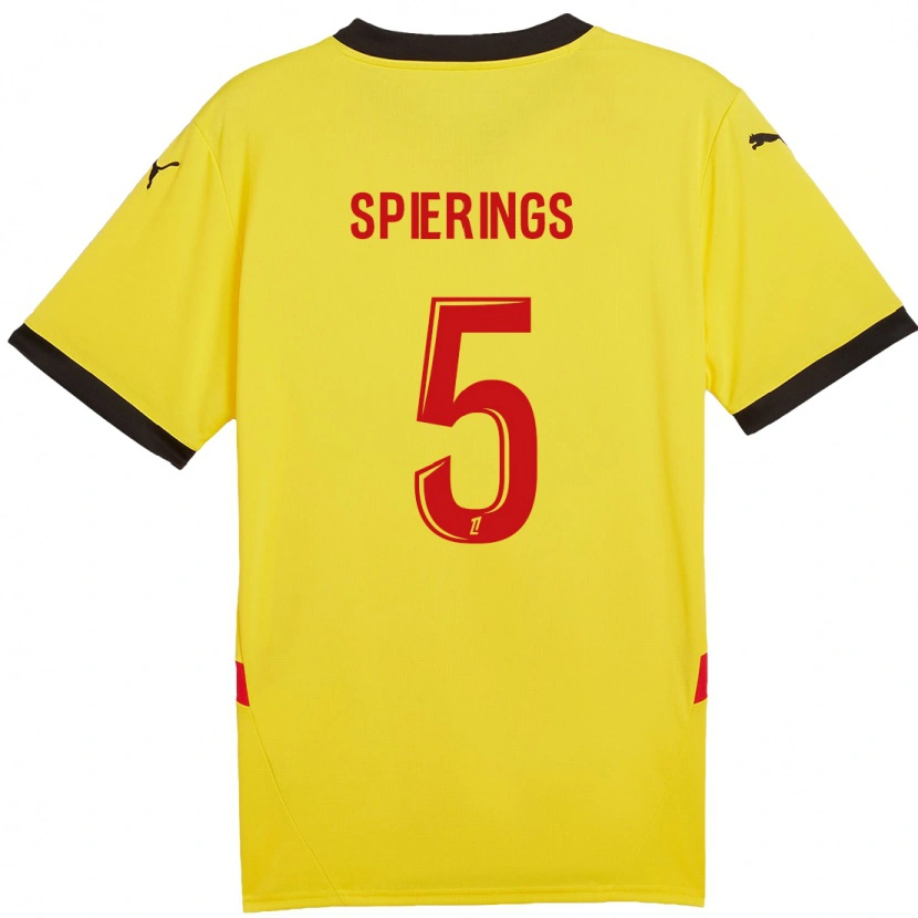 Danxen Kid Stijn Spierings #5 Yellow Red Home Jersey 2024/25 T-Shirt