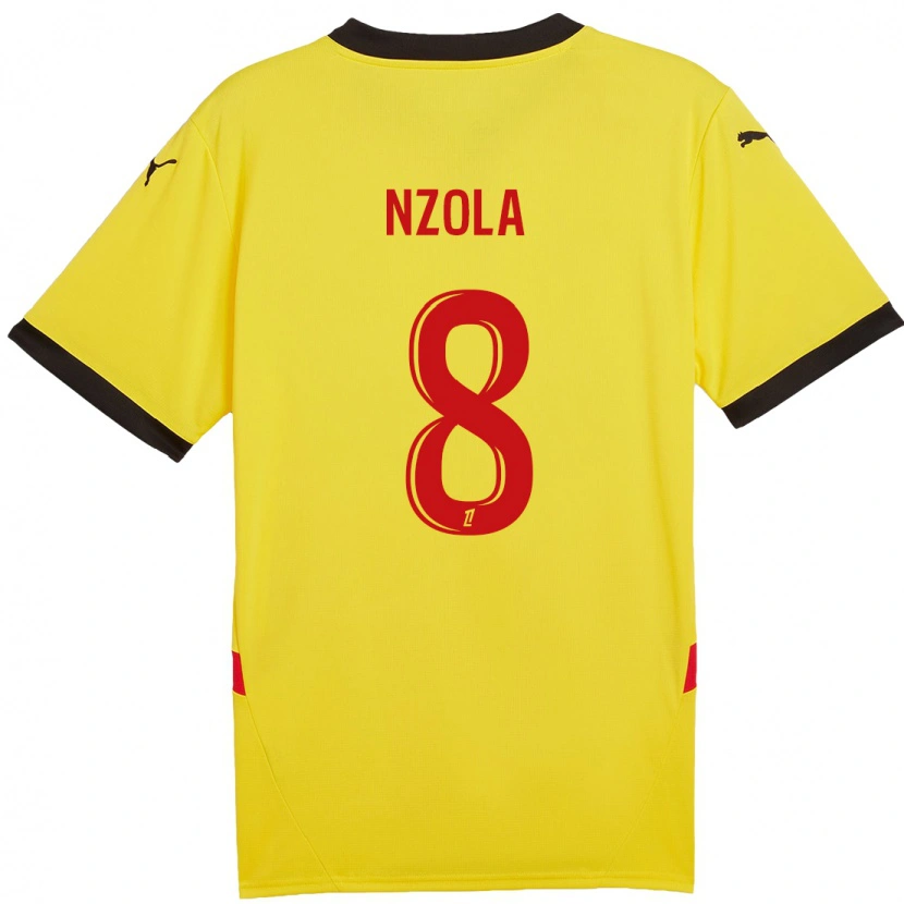 Danxen Kid M'bala Nzola #8 Yellow Red Home Jersey 2024/25 T-Shirt