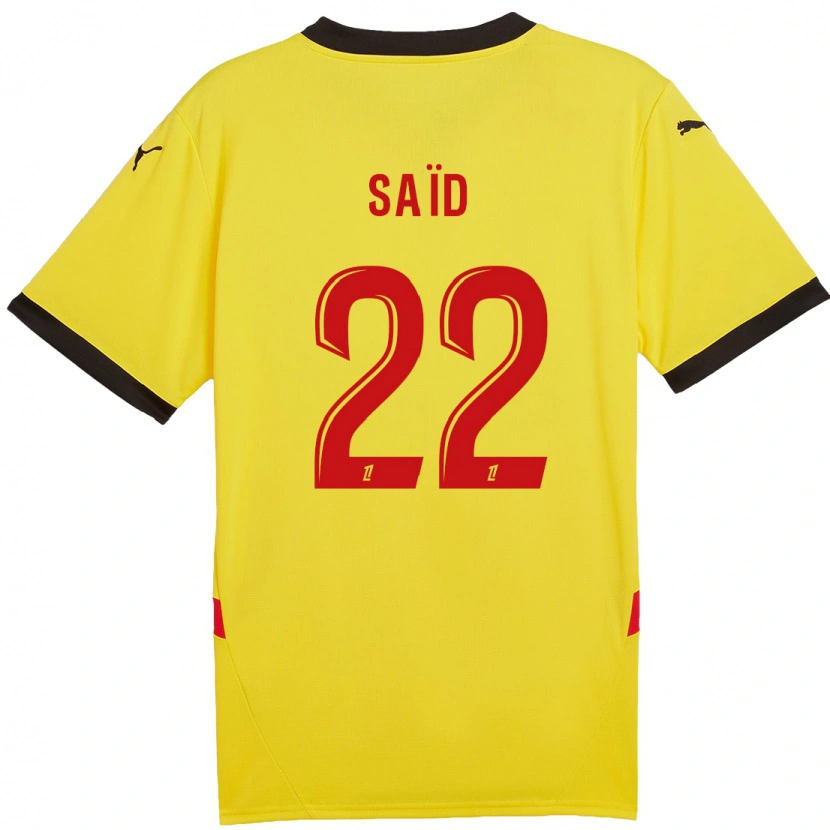 Danxen Kid Wesley Saïd #22 Yellow Red Home Jersey 2024/25 T-Shirt