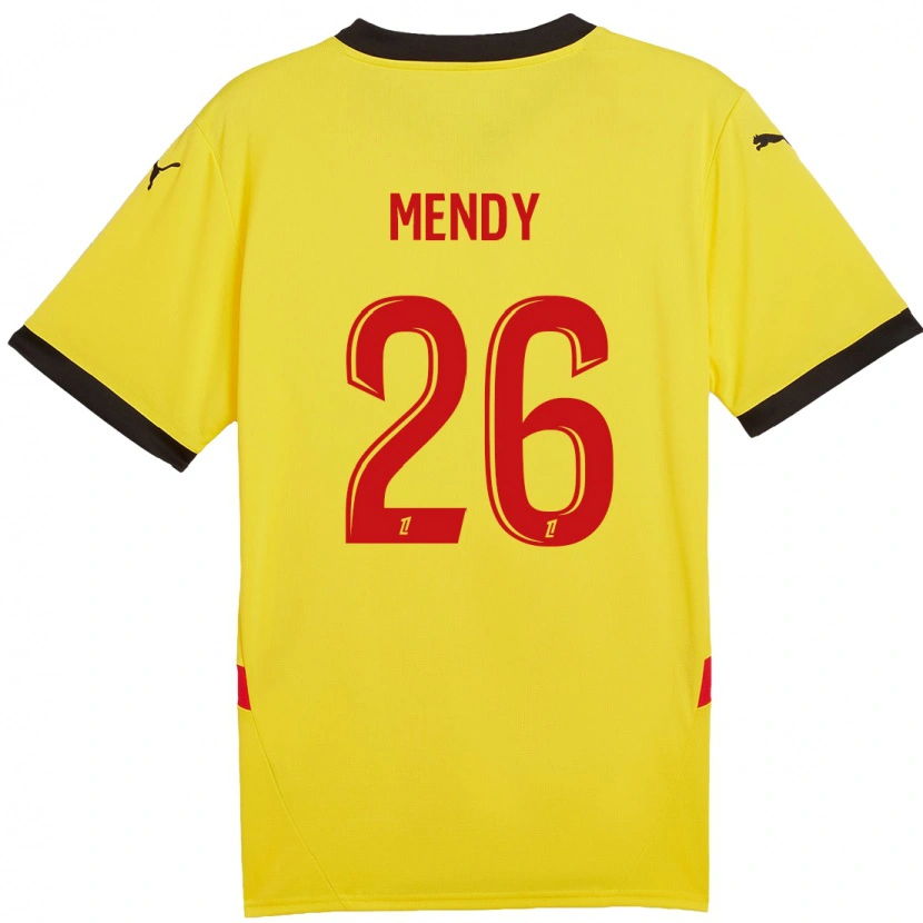 Danxen Kid Nampalys Mendy #26 Yellow Red Home Jersey 2024/25 T-Shirt