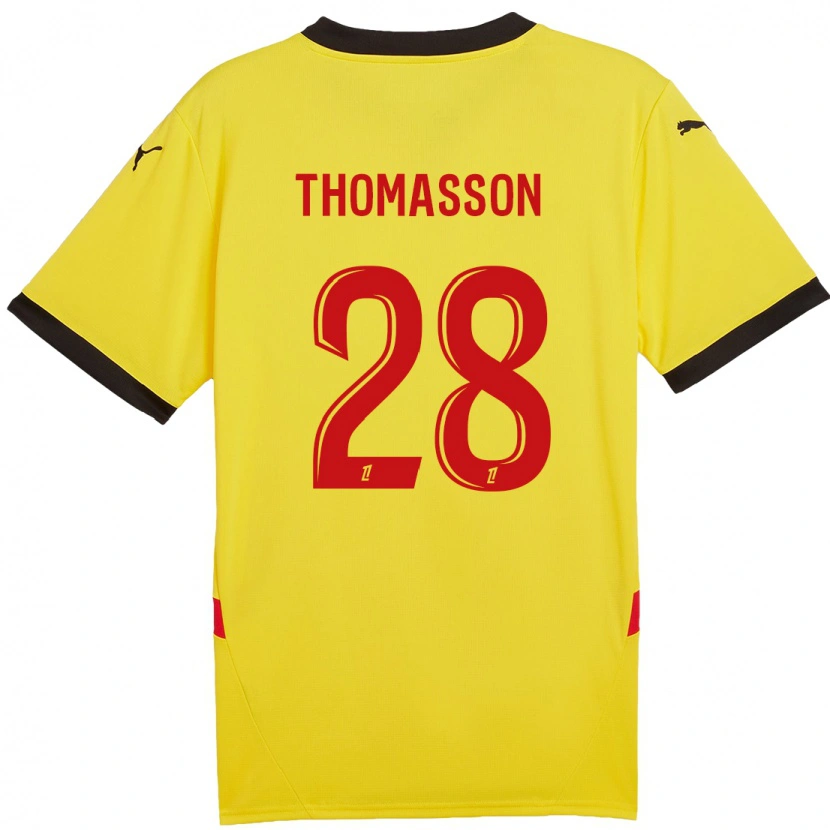 Danxen Kid Adrien Thomasson #28 Yellow Red Home Jersey 2024/25 T-Shirt