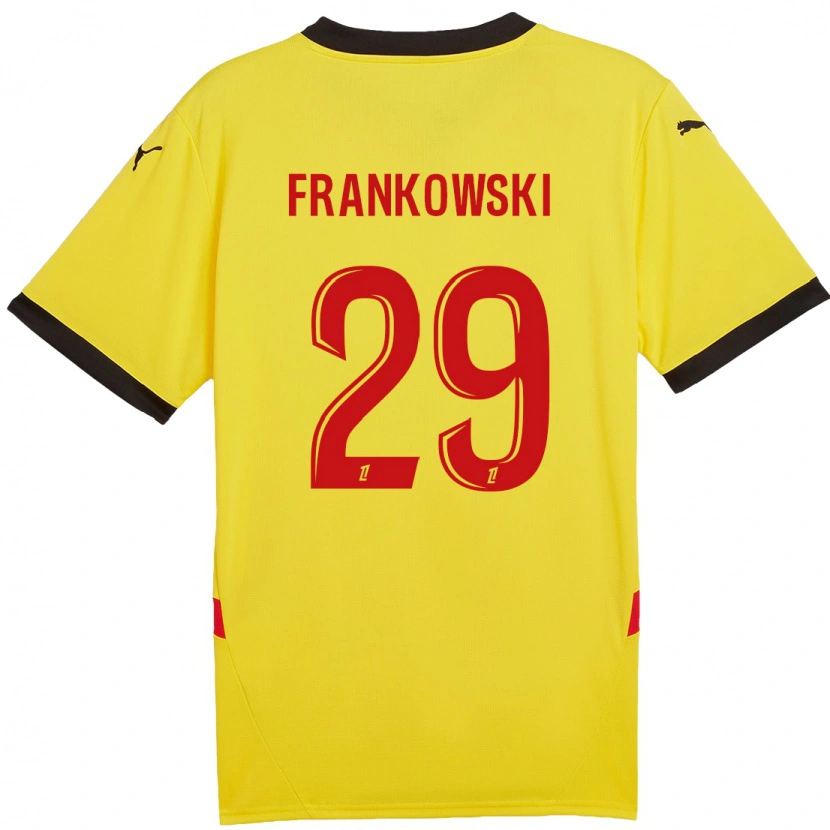 Danxen Kid Przemyslaw Frankowski #29 Yellow Red Home Jersey 2024/25 T-Shirt