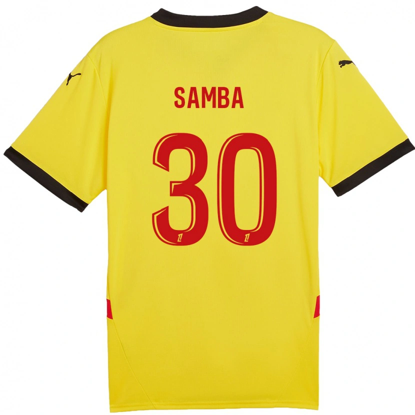 Danxen Kid Brice Samba #30 Yellow Red Home Jersey 2024/25 T-Shirt