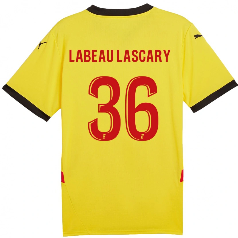 Danxen Kid Rémy Labeau Lascary #36 Yellow Red Home Jersey 2024/25 T-Shirt