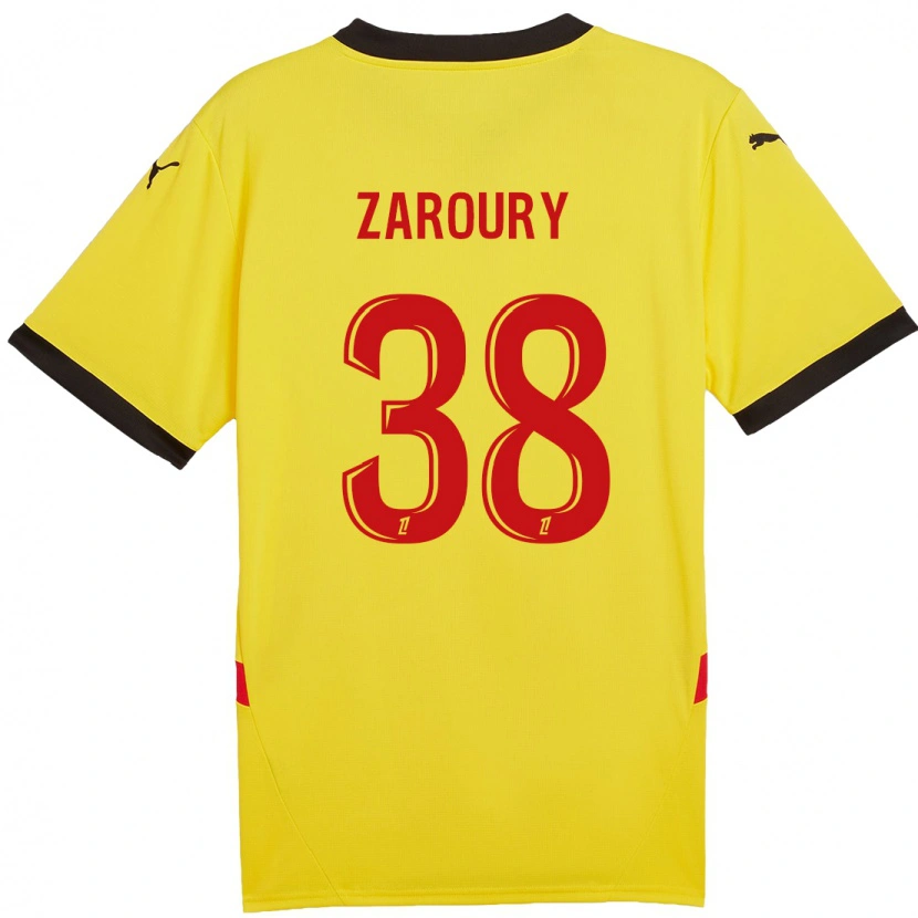 Danxen Kid Anass Zaroury #38 Yellow Red Home Jersey 2024/25 T-Shirt