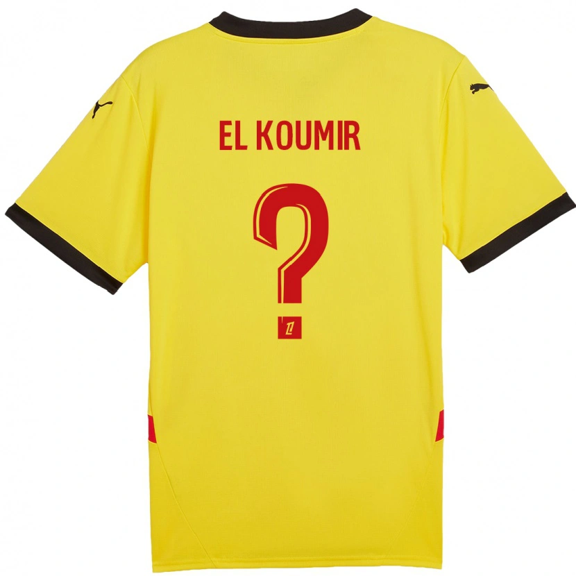 Danxen Kid Kaïna El Koumir #0 Yellow Red Home Jersey 2024/25 T-Shirt