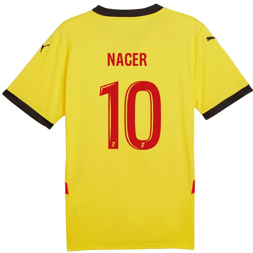 Danxen Kid Myriem Nacer #10 Yellow Red Home Jersey 2024/25 T-Shirt