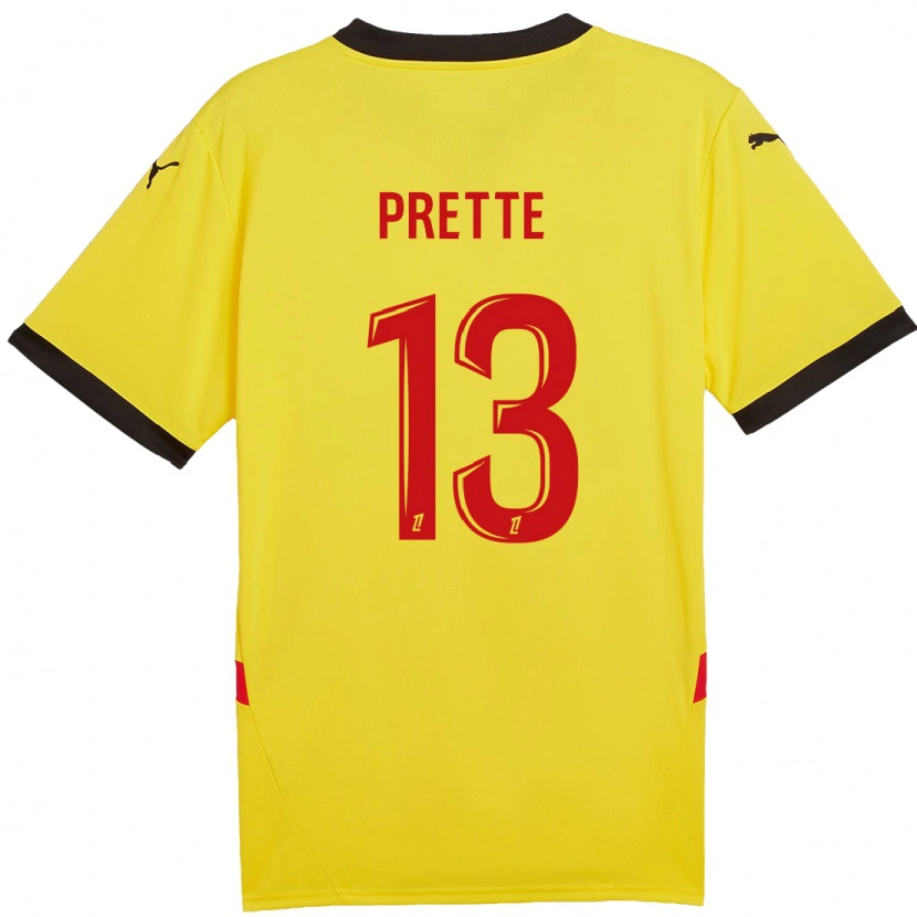 Danxen Kid Andréa Prette #13 Yellow Red Home Jersey 2024/25 T-Shirt