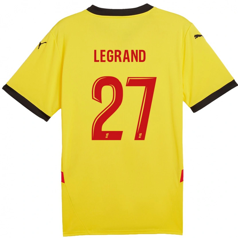 Danxen Kid Bérénice Legrand #27 Yellow Red Home Jersey 2024/25 T-Shirt