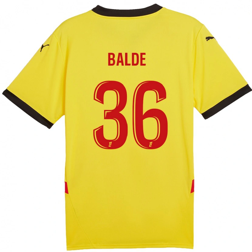 Danxen Kid Ibrahima Baldé #36 Yellow Red Home Jersey 2024/25 T-Shirt