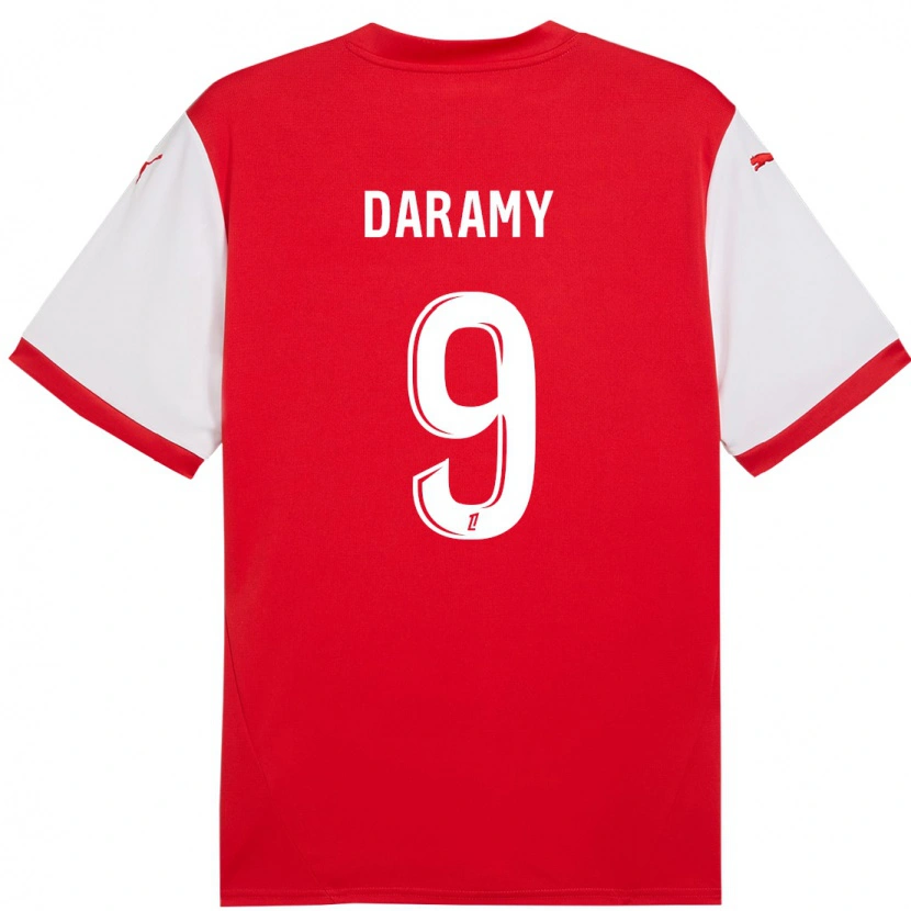 Danxen Kid Mohamed Daramy #9 Red White Home Jersey 2024/25 T-Shirt