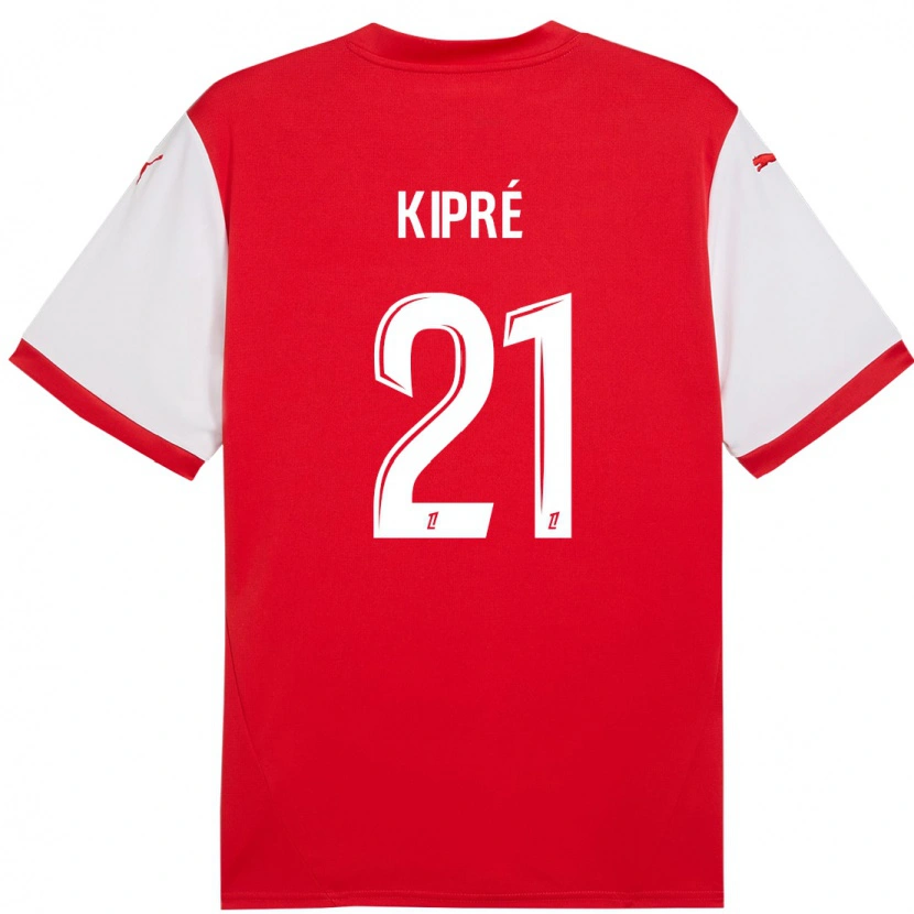 Danxen Kid Cédric Kipré #21 Red White Home Jersey 2024/25 T-Shirt