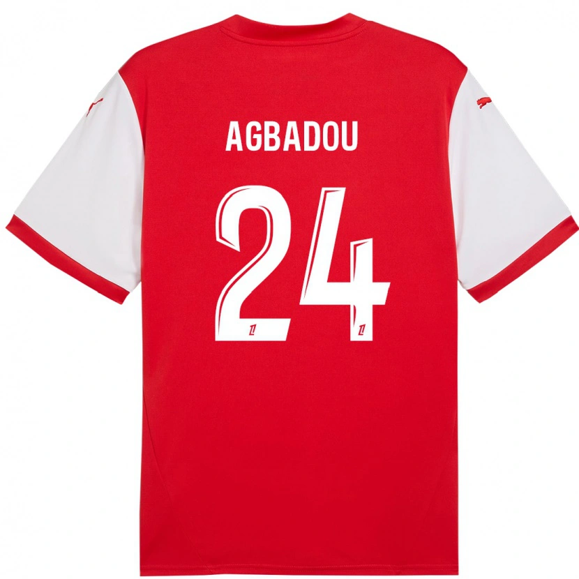 Danxen Kid Emmanuel Agbadou #24 Red White Home Jersey 2024/25 T-Shirt