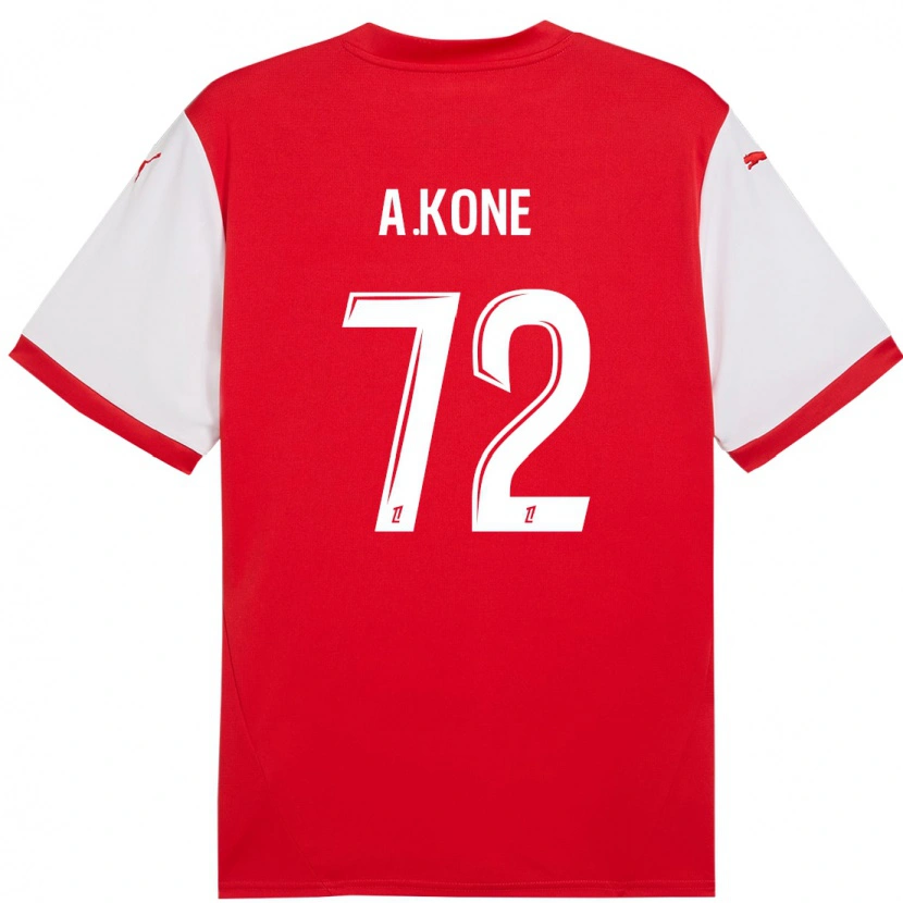 Danxen Kid Amadou Koné #72 Red White Home Jersey 2024/25 T-Shirt