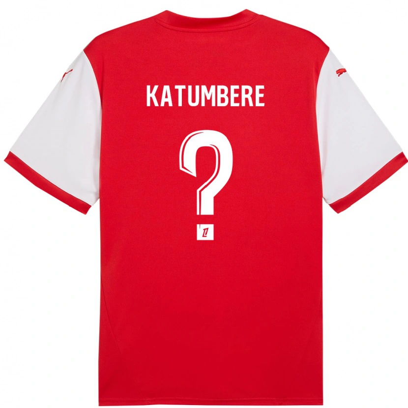 Danxen Kid Noah Katumbere #0 Red White Home Jersey 2024/25 T-Shirt