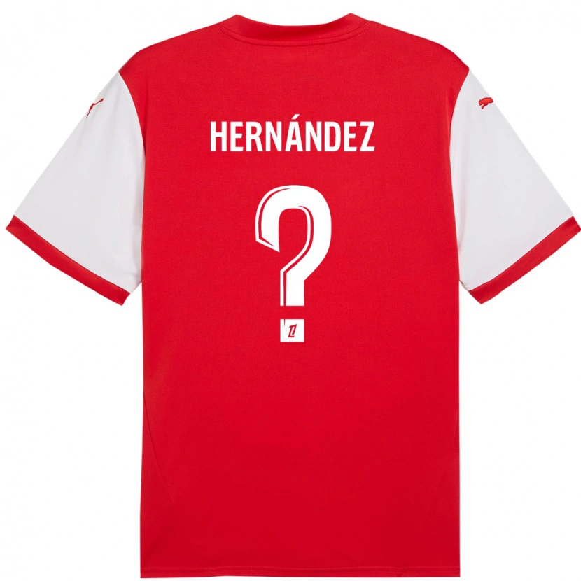 Danxen Kid Melvin Hernández #0 Red White Home Jersey 2024/25 T-Shirt