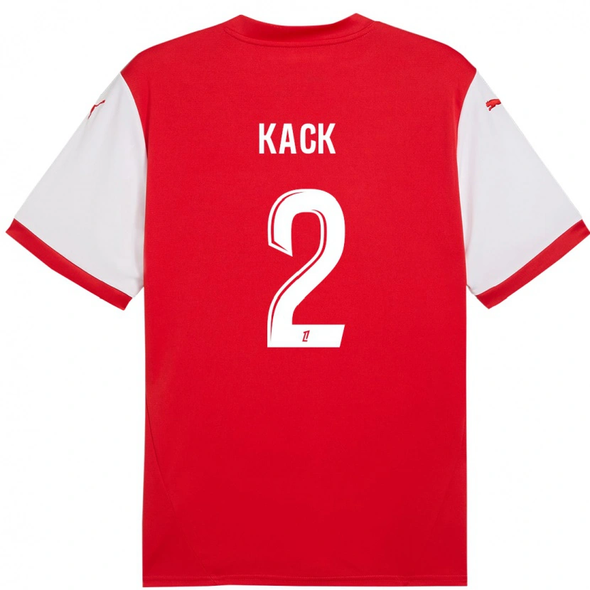 Danxen Kid Mathilde Kack #2 Red White Home Jersey 2024/25 T-Shirt