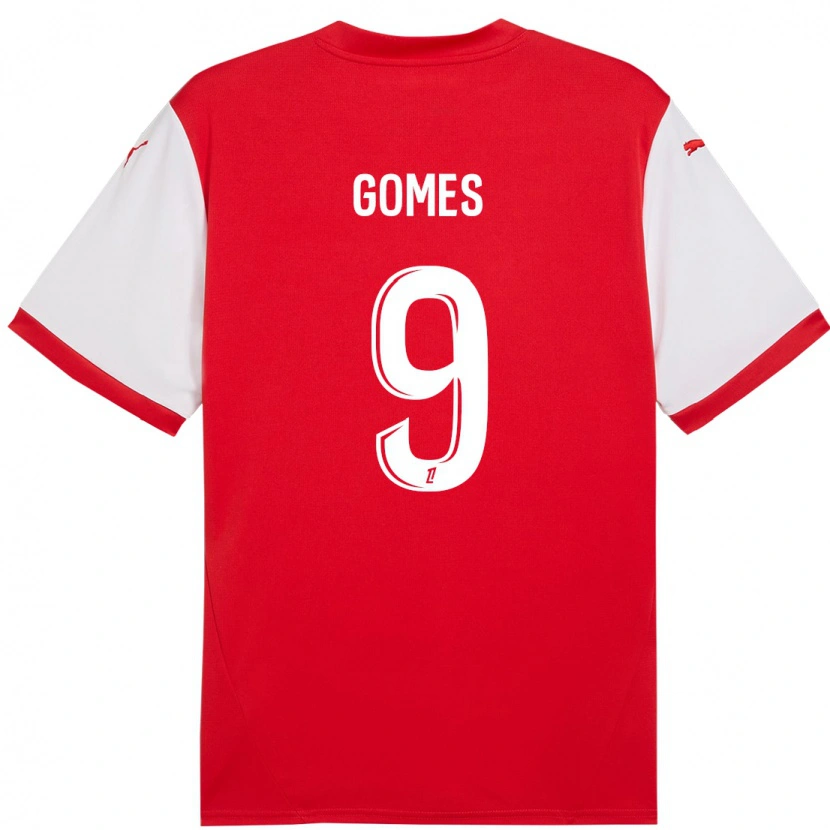 Danxen Kid Mélissa Gomes #9 Red White Home Jersey 2024/25 T-Shirt