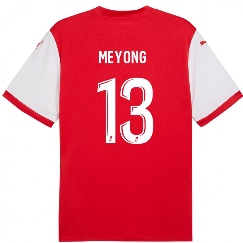 Danxen Kid Charlène Meyong #13 Red White Home Jersey 2024/25 T-Shirt