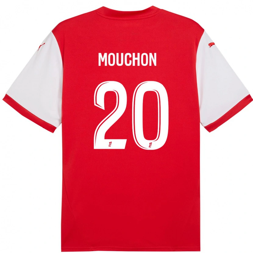 Danxen Kid Noémie Mouchon #20 Red White Home Jersey 2024/25 T-Shirt