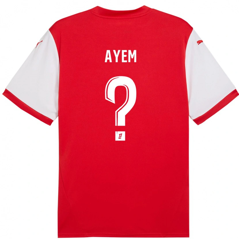 Danxen Kid Grégory Ayem #0 Red White Home Jersey 2024/25 T-Shirt