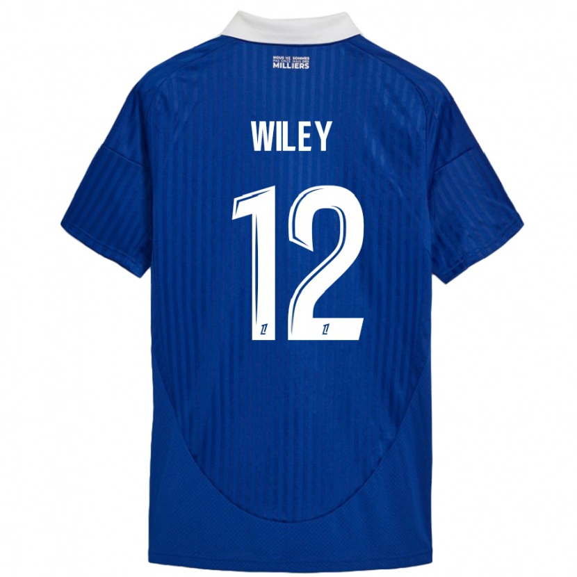 Danxen Kid Caleb Wiley #12 Blue White Home Jersey 2024/25 T-Shirt