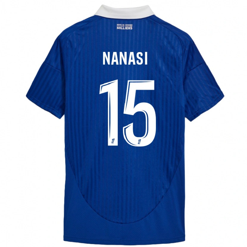 Danxen Kid Sebastian Nanasi #15 Blue White Home Jersey 2024/25 T-Shirt