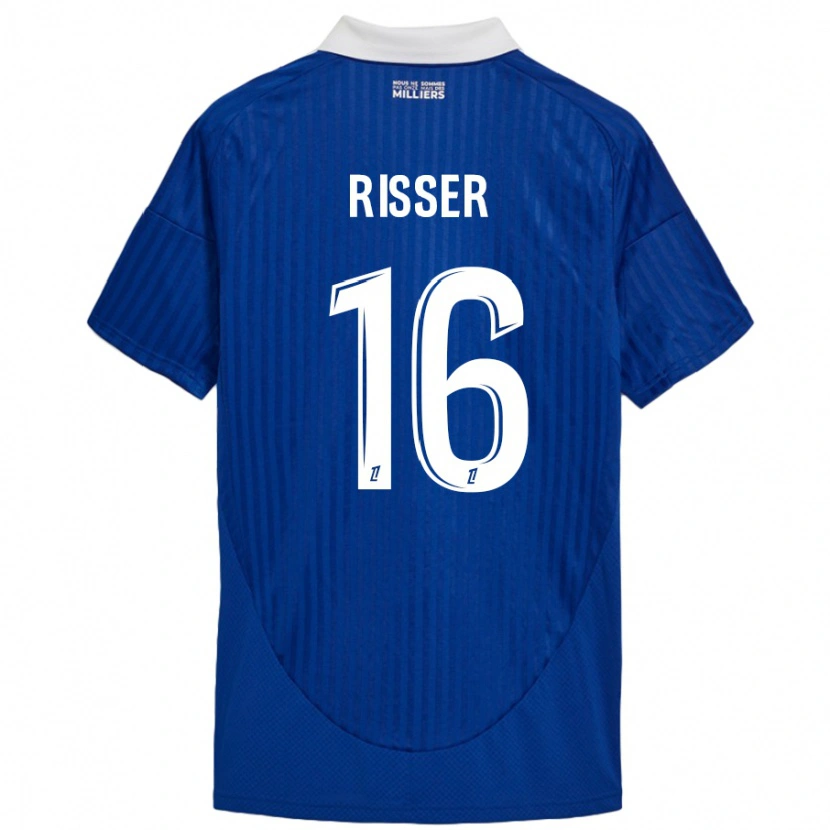 Danxen Kid Robin Risser #16 Blue White Home Jersey 2024/25 T-Shirt