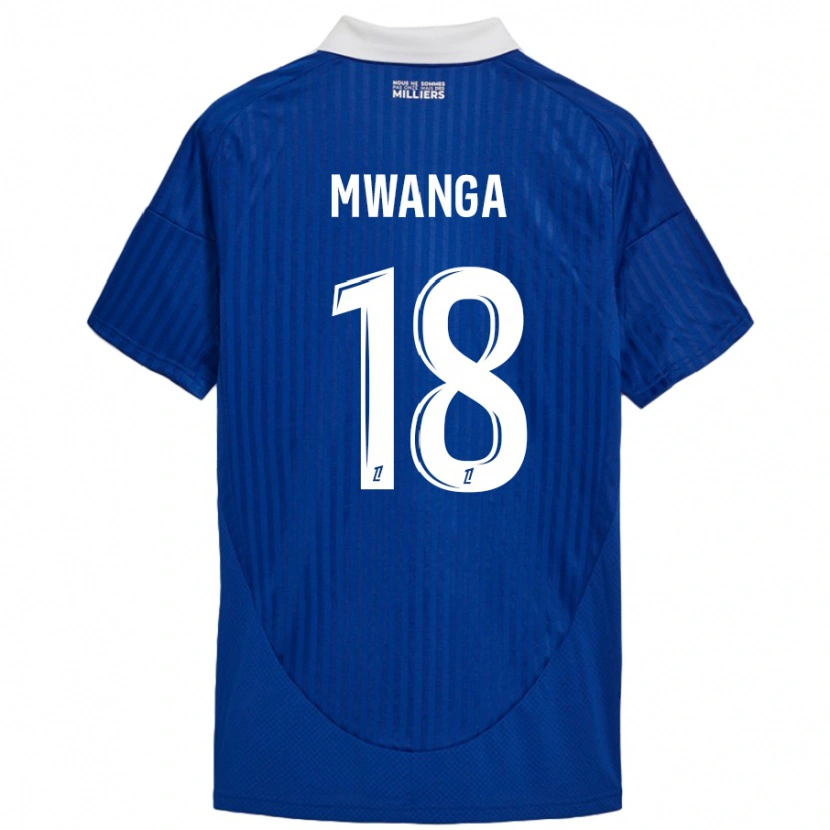 Danxen Kid Junior Mwanga #18 Blue White Home Jersey 2024/25 T-Shirt