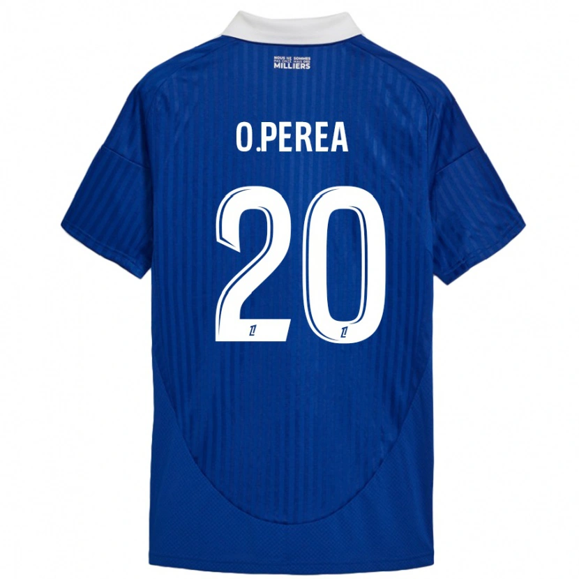 Danxen Kid Óscar Perea #20 Blue White Home Jersey 2024/25 T-Shirt