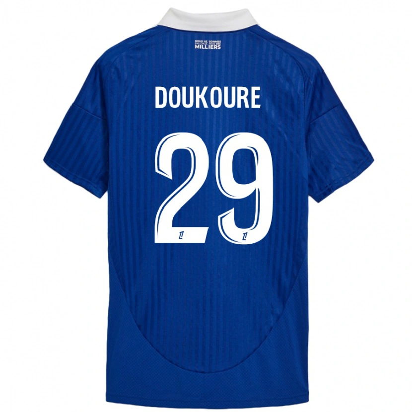 Danxen Kid Ismaël Doukouré #29 Blue White Home Jersey 2024/25 T-Shirt