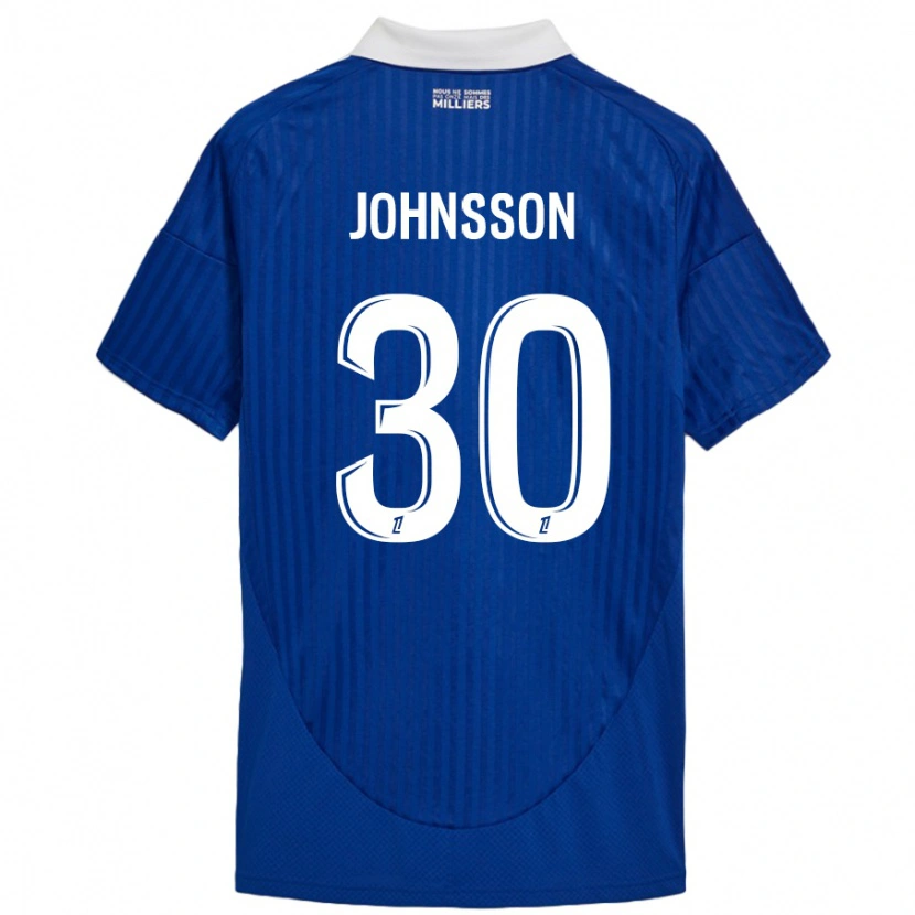 Danxen Kid Karl-Johan Johnsson #30 Blue White Home Jersey 2024/25 T-Shirt