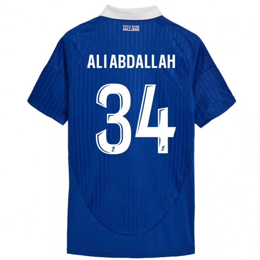 Danxen Kid Aboubacar Ali Abdallah #34 Blue White Home Jersey 2024/25 T-Shirt