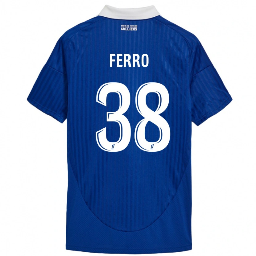 Danxen Kid Nolan Ferro #38 Blue White Home Jersey 2024/25 T-Shirt