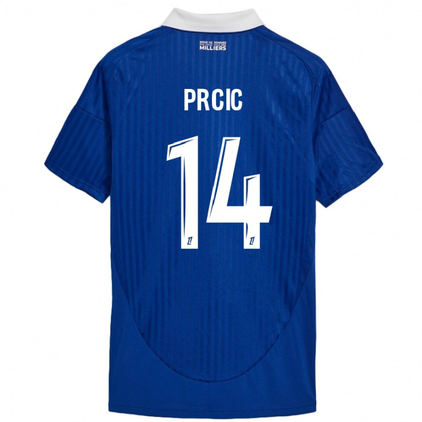 Danxen Kid Sanjin Prcic #14 Blue White Home Jersey 2024/25 T-Shirt