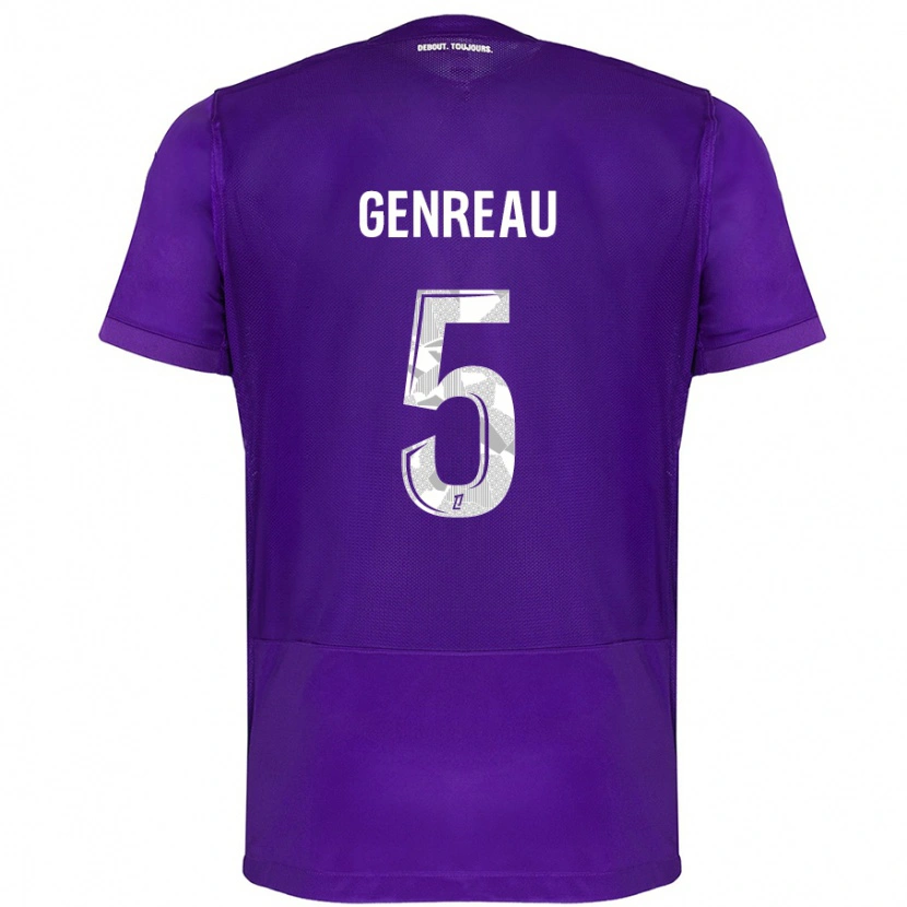 Danxen Kid Denis Genreau #5 Purple White Home Jersey 2024/25 T-Shirt