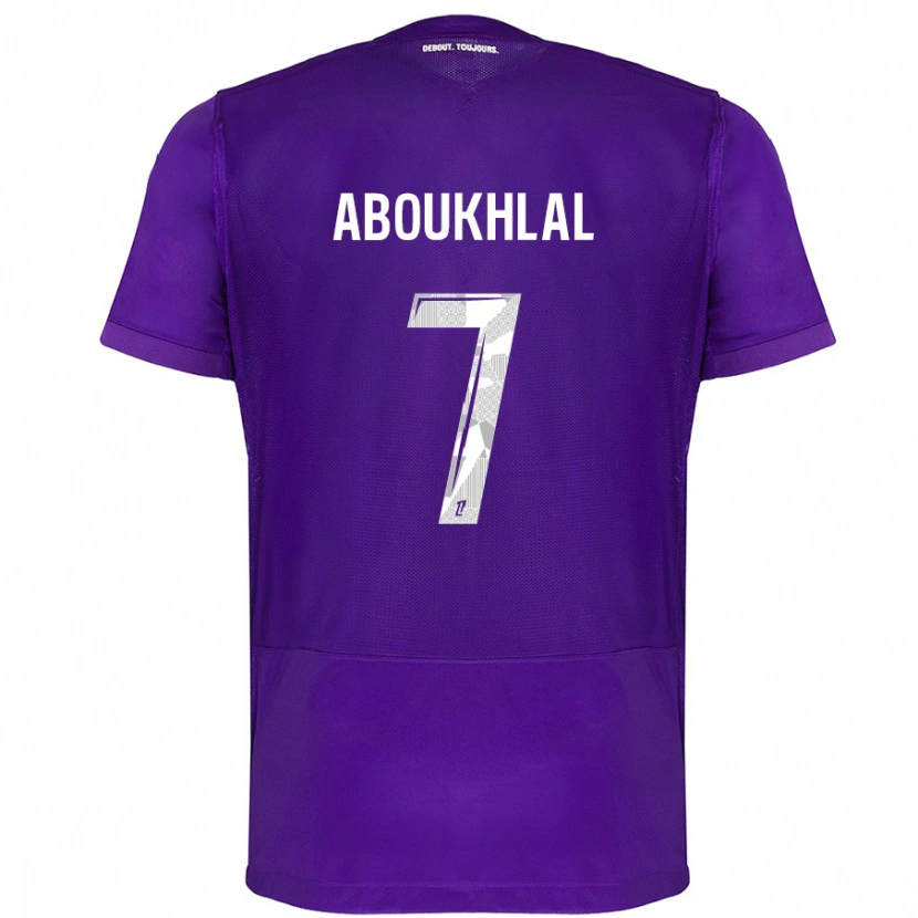 Danxen Kid Zakaria Aboukhlal #7 Purple White Home Jersey 2024/25 T-Shirt