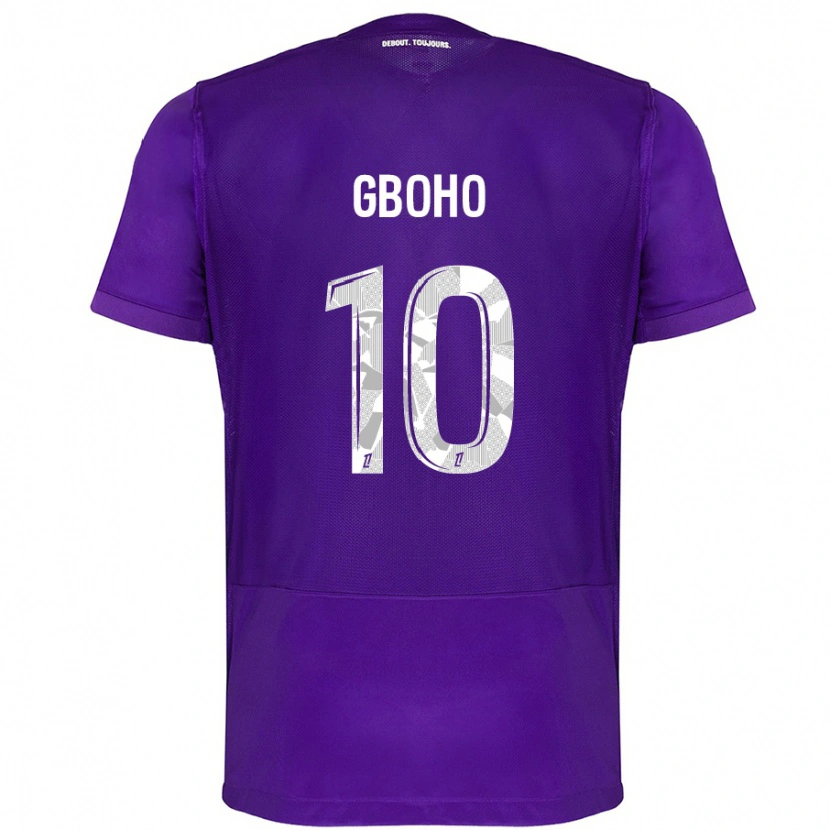 Danxen Kid Yann Gboho #10 Purple White Home Jersey 2024/25 T-Shirt