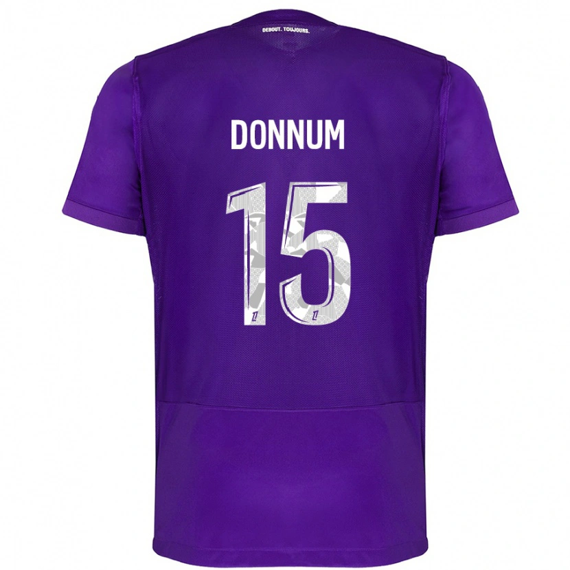 Danxen Kid Aron Dønnum #15 Purple White Home Jersey 2024/25 T-Shirt