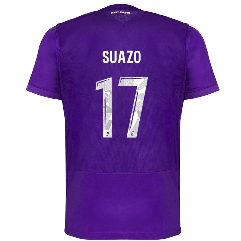 Danxen Kid Gabriel Suazo #17 Purple White Home Jersey 2024/25 T-Shirt