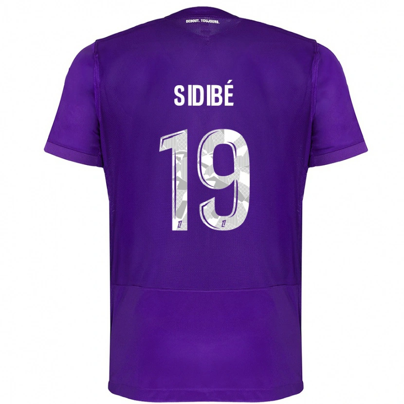 Danxen Kid Djibril Sidibé #19 Purple White Home Jersey 2024/25 T-Shirt