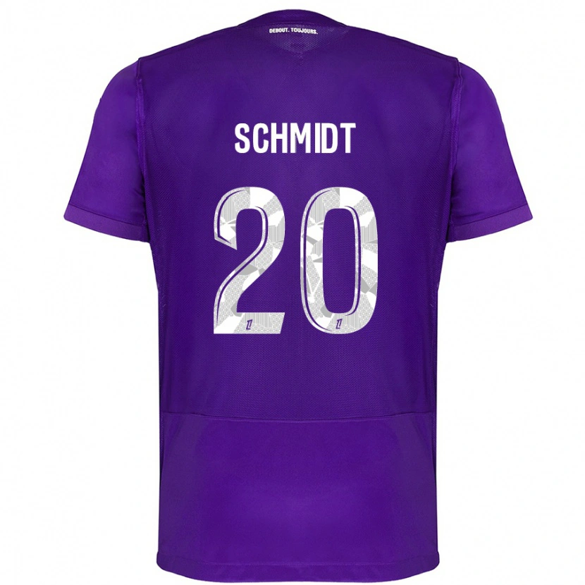 Danxen Kid Niklas Schmidt #20 Purple White Home Jersey 2024/25 T-Shirt