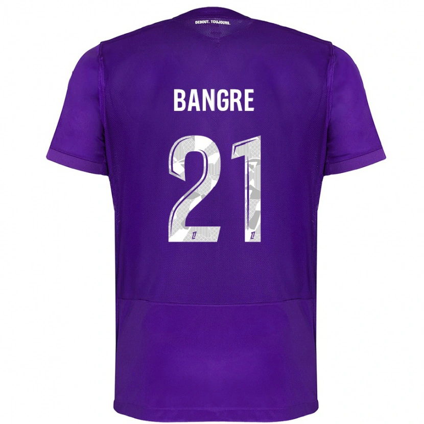 Danxen Kid Mamady Bangré #21 Purple White Home Jersey 2024/25 T-Shirt