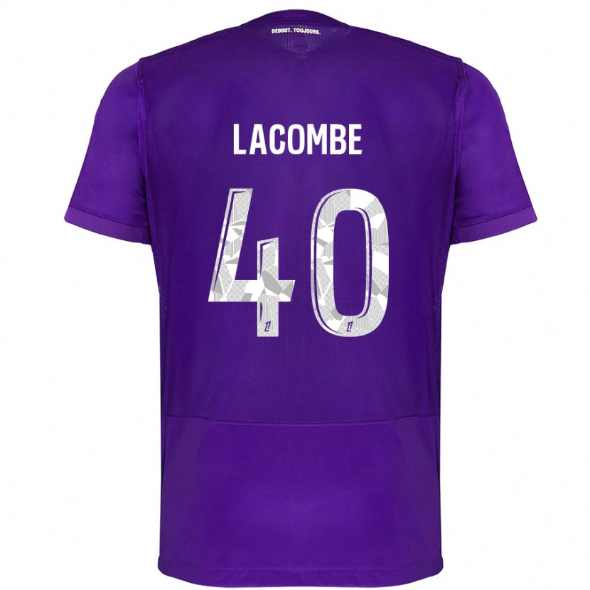 Danxen Kid Justin Lacombe #40 Purple White Home Jersey 2024/25 T-Shirt