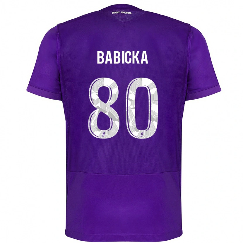 Danxen Kid Shavy Babicka #80 Purple White Home Jersey 2024/25 T-Shirt