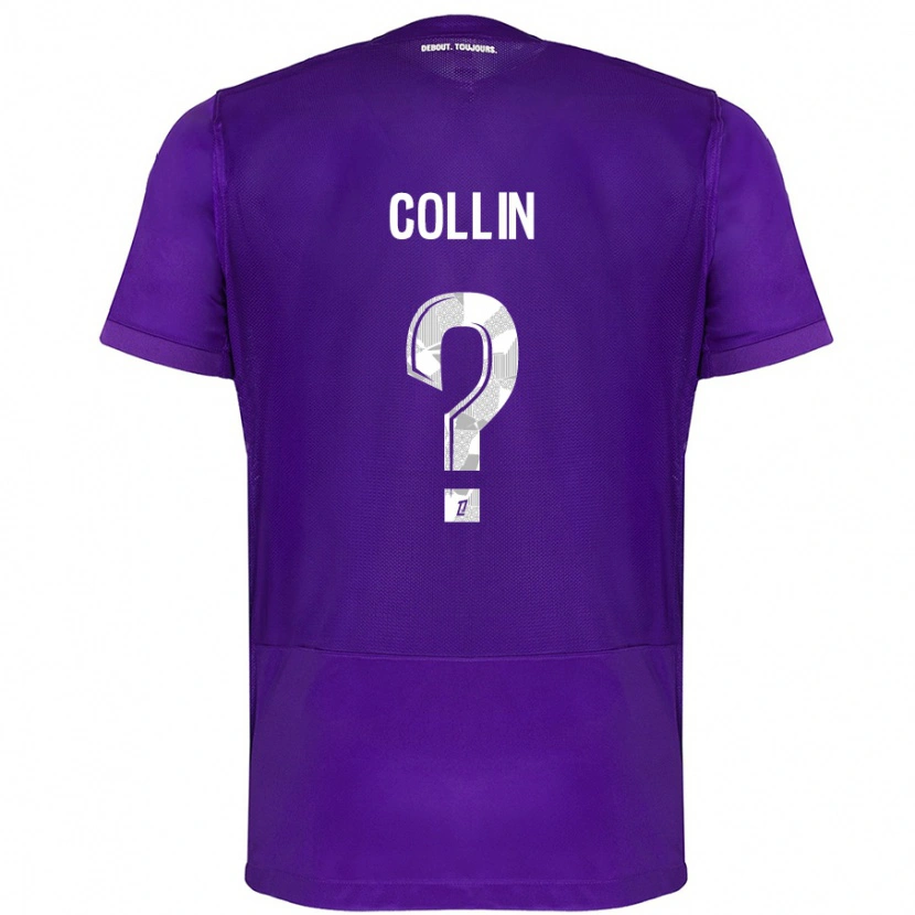 Danxen Kid Théo Collin #0 Purple White Home Jersey 2024/25 T-Shirt