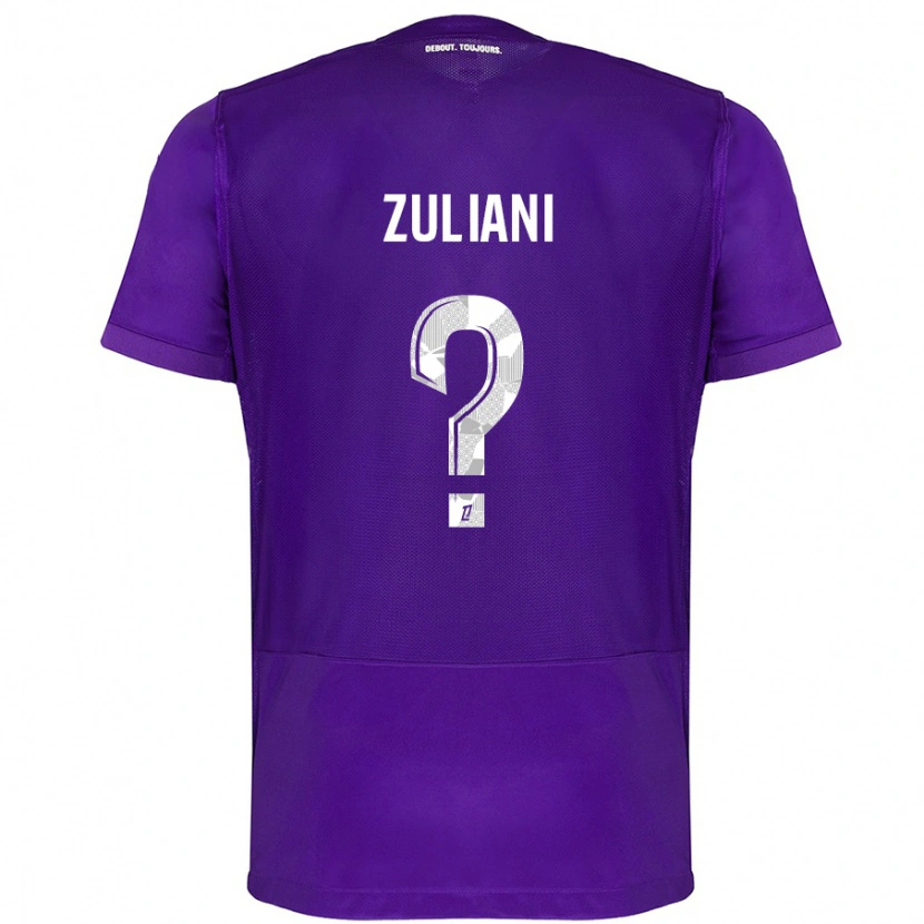 Danxen Kid Edhy Zuliani #0 Purple White Home Jersey 2024/25 T-Shirt