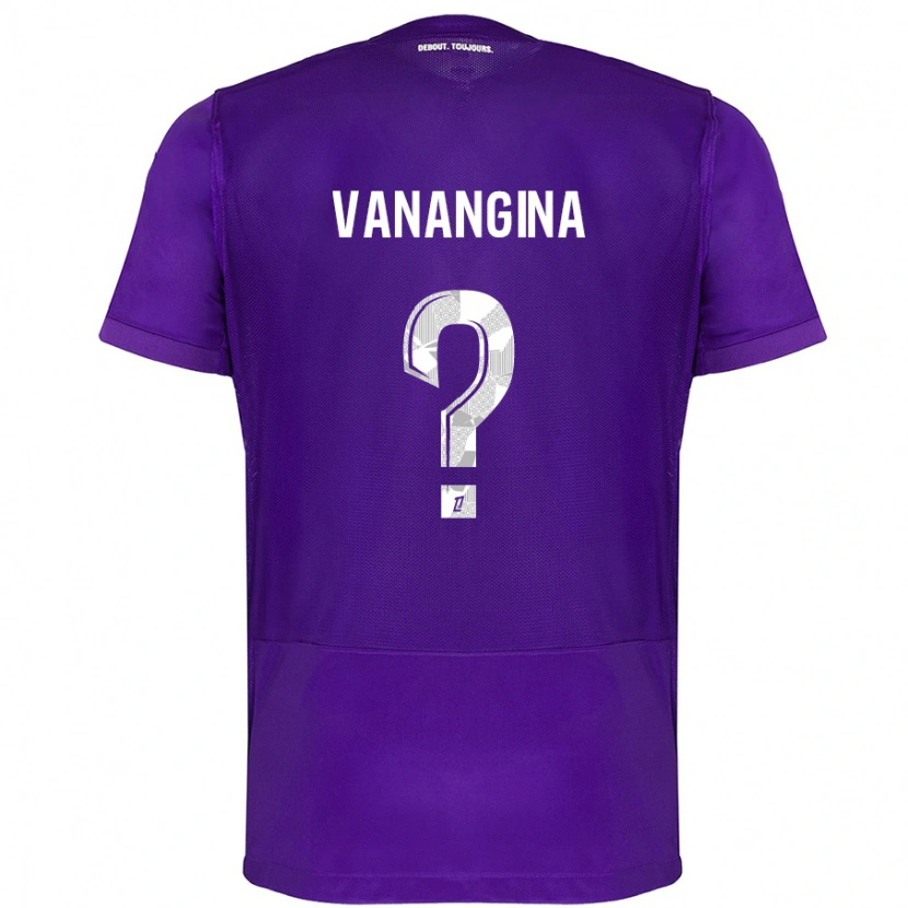 Danxen Kid Mechack Niombo Vanangina #0 Purple White Home Jersey 2024/25 T-Shirt