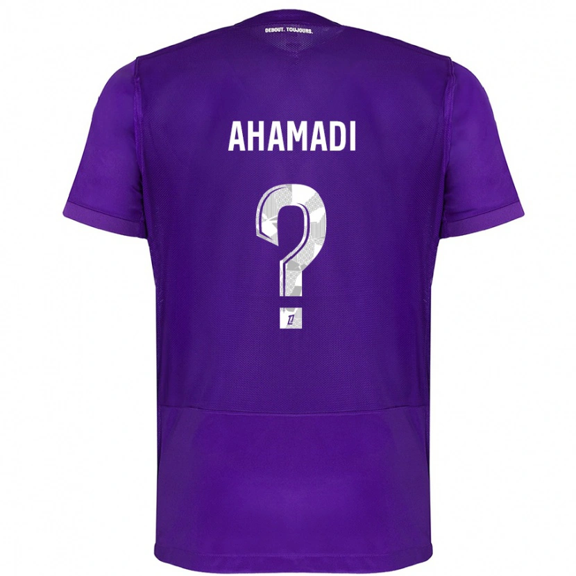 Danxen Kid Isaack Ahamadi #0 Purple White Home Jersey 2024/25 T-Shirt