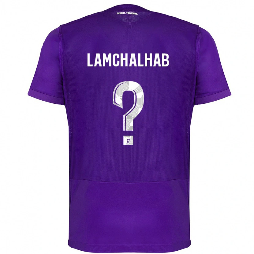 Danxen Kid Merwan Lamchalhab #0 Purple White Home Jersey 2024/25 T-Shirt